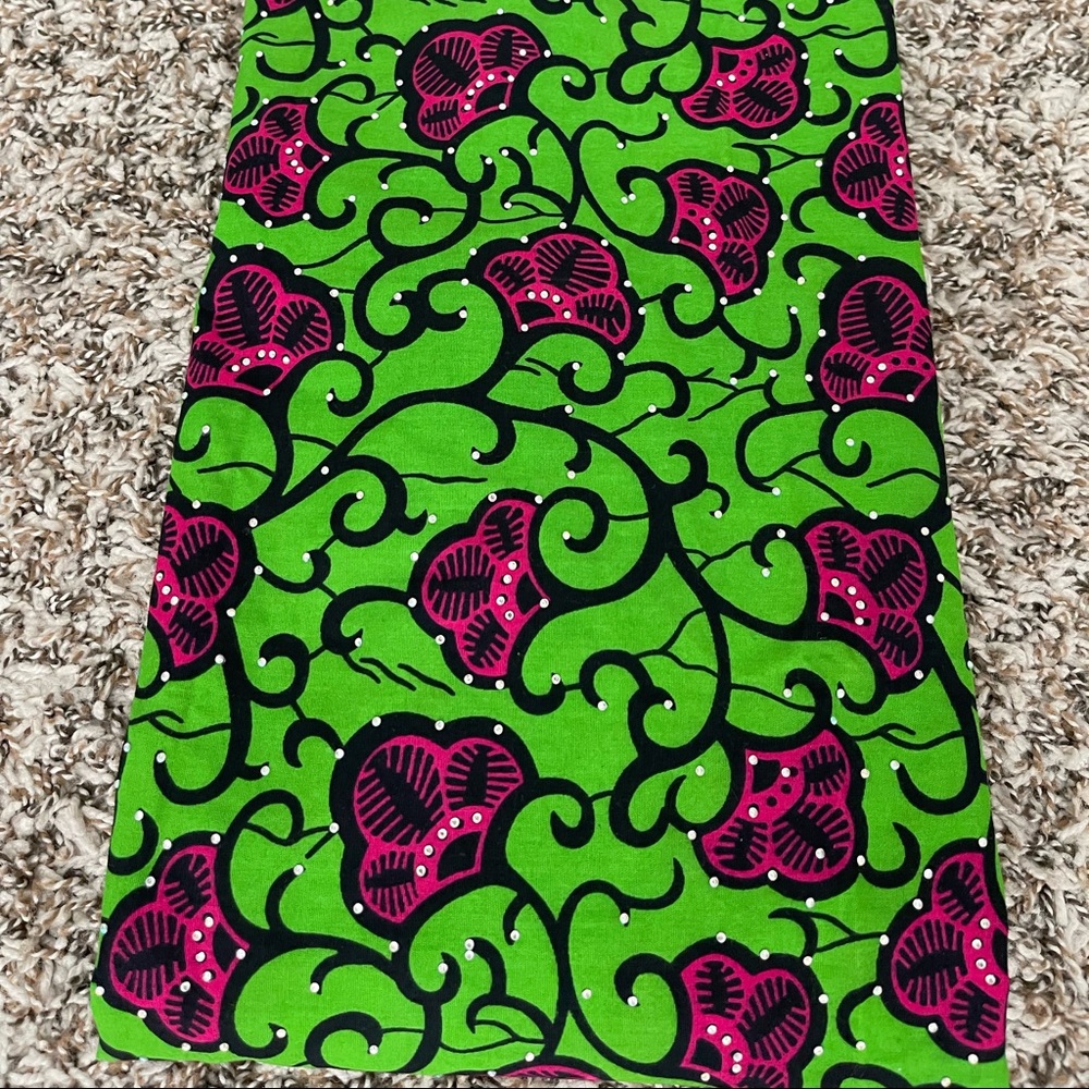 African Print Stoned Summer Dress - Picture 8 of 9